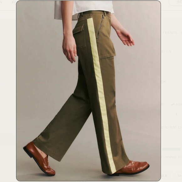 TWP ISA PANTS GREEN - SIZE 4 - Picture 3 of 12